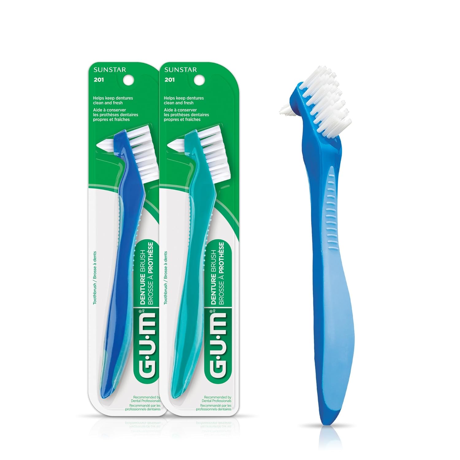 Denture toothbrush used for cleaning hummingbird feeders